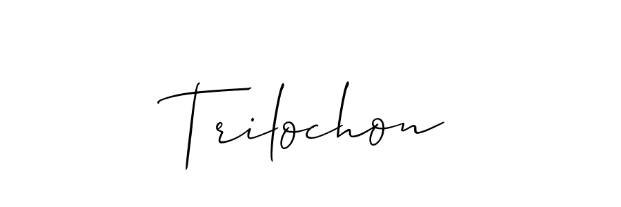 Also we have Trilochon name is the best signature style. Create professional handwritten signature collection using Allison_Script autograph style. Trilochon signature style 2 images and pictures png