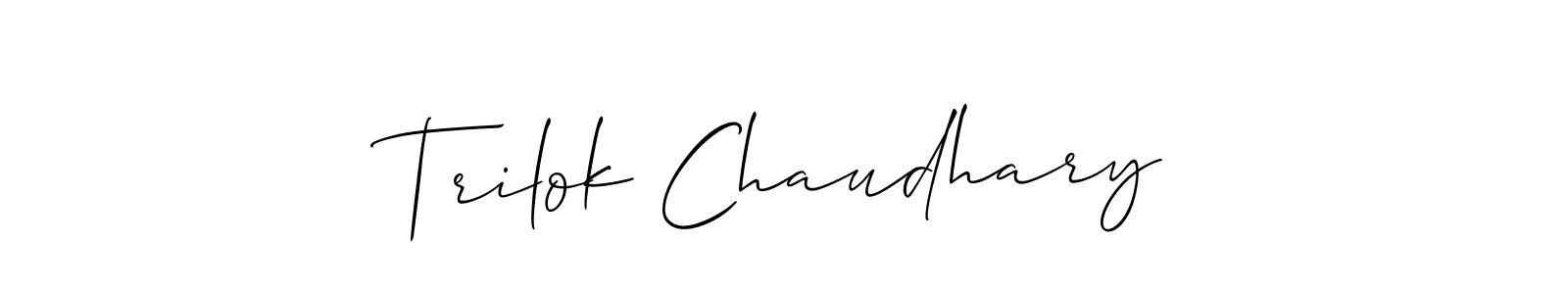 Make a beautiful signature design for name Trilok Chaudhary. Use this online signature maker to create a handwritten signature for free. Trilok Chaudhary signature style 2 images and pictures png