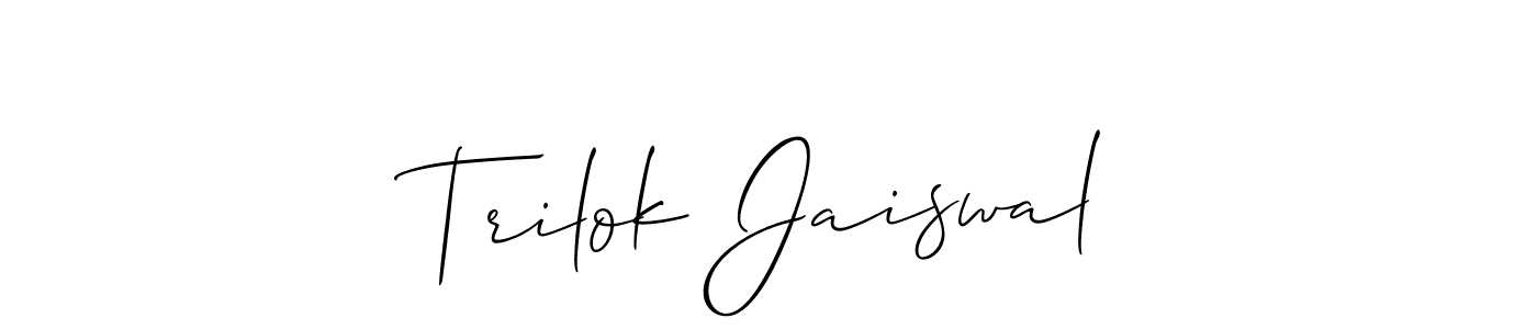 Here are the top 10 professional signature styles for the name Trilok Jaiswal. These are the best autograph styles you can use for your name. Trilok Jaiswal signature style 2 images and pictures png
