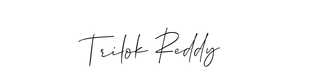 Check out images of Autograph of Trilok Reddy name. Actor Trilok Reddy Signature Style. Allison_Script is a professional sign style online. Trilok Reddy signature style 2 images and pictures png