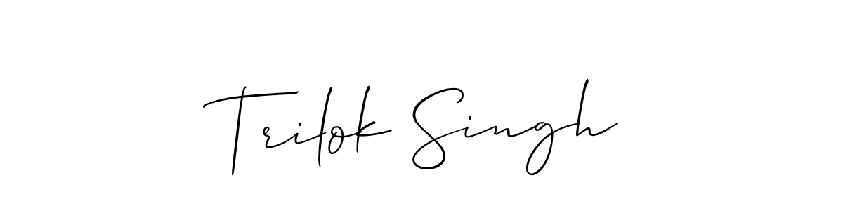 Best and Professional Signature Style for Trilok Singh. Allison_Script Best Signature Style Collection. Trilok Singh signature style 2 images and pictures png
