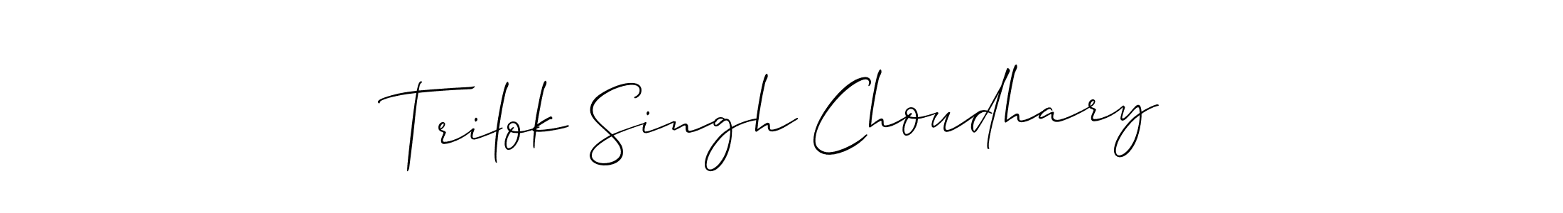 It looks lik you need a new signature style for name Trilok Singh Choudhary. Design unique handwritten (Allison_Script) signature with our free signature maker in just a few clicks. Trilok Singh Choudhary signature style 2 images and pictures png