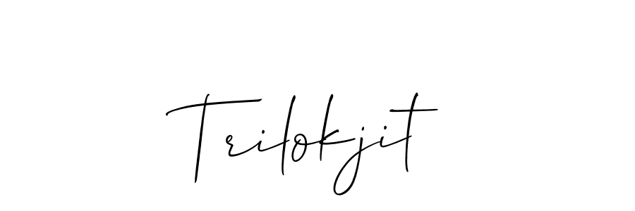 Similarly Allison_Script is the best handwritten signature design. Signature creator online .You can use it as an online autograph creator for name Trilokjit. Trilokjit signature style 2 images and pictures png