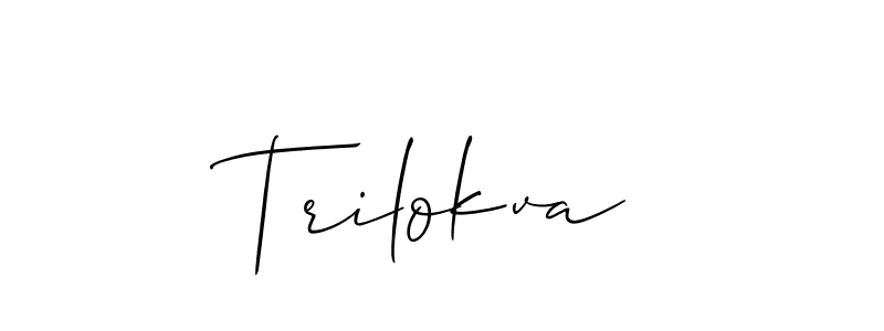 Similarly Allison_Script is the best handwritten signature design. Signature creator online .You can use it as an online autograph creator for name Trilokva. Trilokva signature style 2 images and pictures png