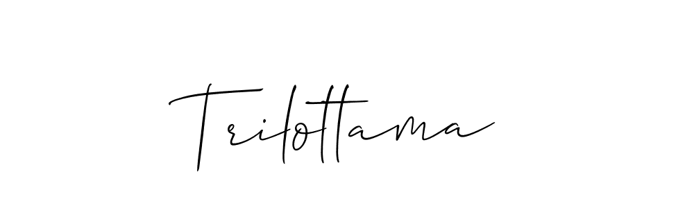 The best way (Allison_Script) to make a short signature is to pick only two or three words in your name. The name Trilottama include a total of six letters. For converting this name. Trilottama signature style 2 images and pictures png