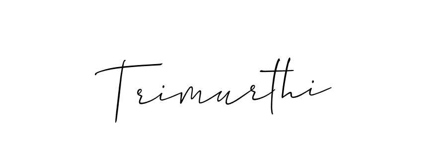 How to make Trimurthi signature? Allison_Script is a professional autograph style. Create handwritten signature for Trimurthi name. Trimurthi signature style 2 images and pictures png