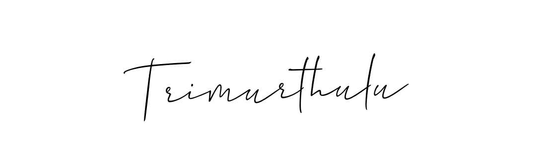 Make a beautiful signature design for name Trimurthulu. Use this online signature maker to create a handwritten signature for free. Trimurthulu signature style 2 images and pictures png
