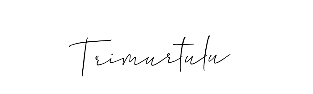 The best way (Allison_Script) to make a short signature is to pick only two or three words in your name. The name Trimurtulu include a total of six letters. For converting this name. Trimurtulu signature style 2 images and pictures png