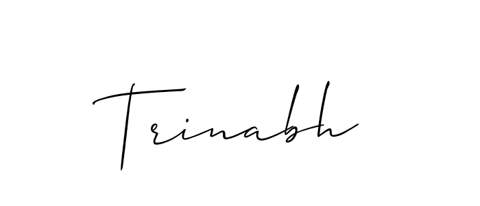 How to Draw Trinabh signature style? Allison_Script is a latest design signature styles for name Trinabh. Trinabh signature style 2 images and pictures png