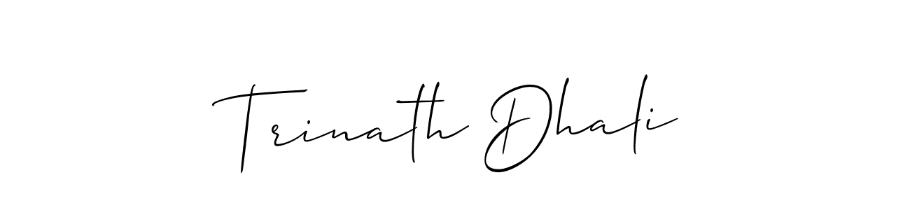 Make a short Trinath Dhali signature style. Manage your documents anywhere anytime using Allison_Script. Create and add eSignatures, submit forms, share and send files easily. Trinath Dhali signature style 2 images and pictures png