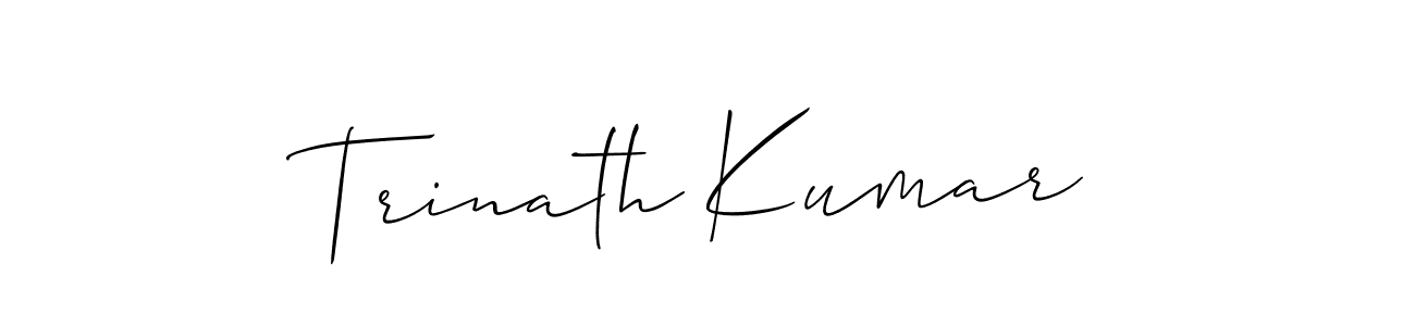 Trinath Kumar stylish signature style. Best Handwritten Sign (Allison_Script) for my name. Handwritten Signature Collection Ideas for my name Trinath Kumar. Trinath Kumar signature style 2 images and pictures png