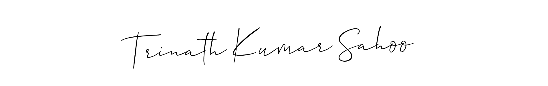 How to make Trinath Kumar Sahoo signature? Allison_Script is a professional autograph style. Create handwritten signature for Trinath Kumar Sahoo name. Trinath Kumar Sahoo signature style 2 images and pictures png