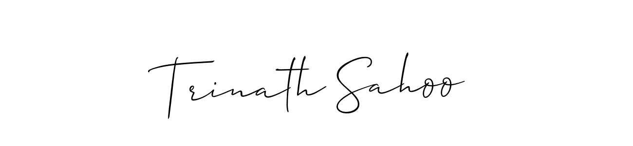 Make a beautiful signature design for name Trinath Sahoo. Use this online signature maker to create a handwritten signature for free. Trinath Sahoo signature style 2 images and pictures png