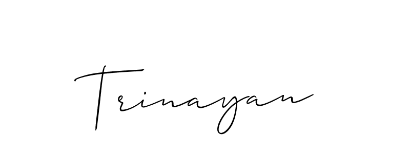 Best and Professional Signature Style for Trinayan. Allison_Script Best Signature Style Collection. Trinayan signature style 2 images and pictures png