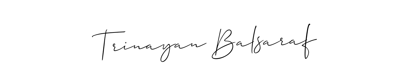 Here are the top 10 professional signature styles for the name Trinayan Balsaraf. These are the best autograph styles you can use for your name. Trinayan Balsaraf signature style 2 images and pictures png