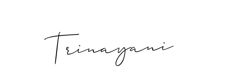 How to make Trinayani name signature. Use Allison_Script style for creating short signs online. This is the latest handwritten sign. Trinayani signature style 2 images and pictures png