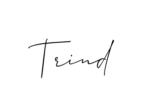 Check out images of Autograph of Trind name. Actor Trind Signature Style. Allison_Script is a professional sign style online. Trind signature style 2 images and pictures png