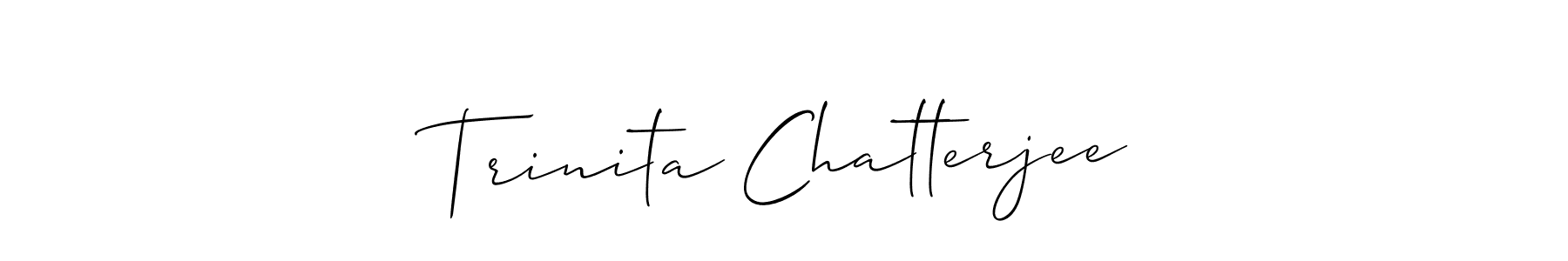This is the best signature style for the Trinita Chatterjee name. Also you like these signature font (Allison_Script). Mix name signature. Trinita Chatterjee signature style 2 images and pictures png