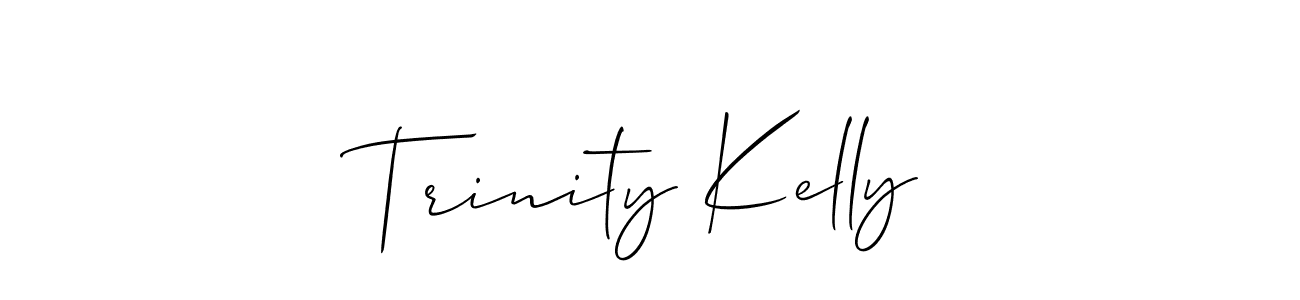 How to make Trinity Kelly signature? Allison_Script is a professional autograph style. Create handwritten signature for Trinity Kelly name. Trinity Kelly signature style 2 images and pictures png