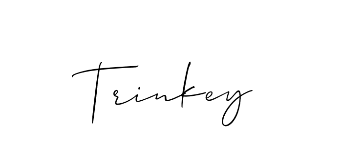 Create a beautiful signature design for name Trinkey. With this signature (Allison_Script) fonts, you can make a handwritten signature for free. Trinkey signature style 2 images and pictures png