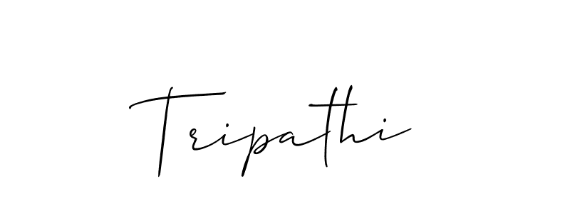 Use a signature maker to create a handwritten signature online. With this signature software, you can design (Allison_Script) your own signature for name Tripathi. Tripathi signature style 2 images and pictures png