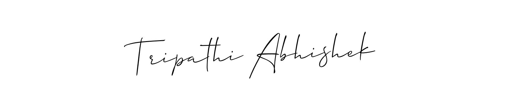 Similarly Allison_Script is the best handwritten signature design. Signature creator online .You can use it as an online autograph creator for name Tripathi Abhishek. Tripathi Abhishek signature style 2 images and pictures png