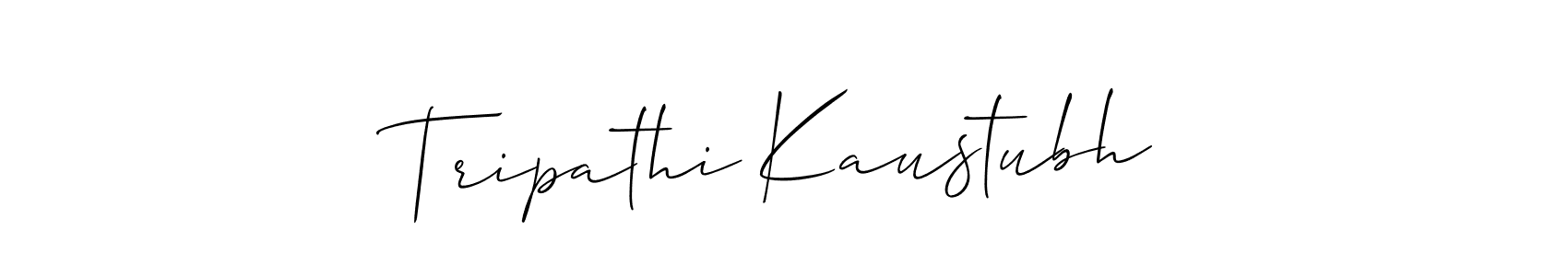 Make a beautiful signature design for name Tripathi Kaustubh. Use this online signature maker to create a handwritten signature for free. Tripathi Kaustubh signature style 2 images and pictures png