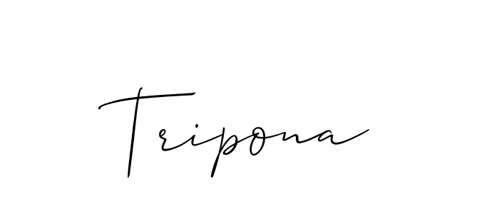 Best and Professional Signature Style for Tripona. Allison_Script Best Signature Style Collection. Tripona signature style 2 images and pictures png