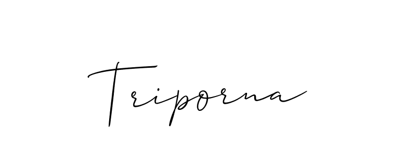 You should practise on your own different ways (Allison_Script) to write your name (Triporna) in signature. don't let someone else do it for you. Triporna signature style 2 images and pictures png