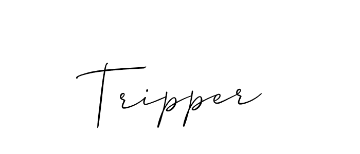 You should practise on your own different ways (Allison_Script) to write your name (Tripper) in signature. don't let someone else do it for you. Tripper signature style 2 images and pictures png