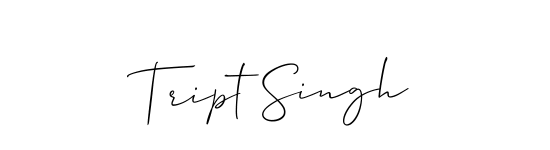 Best and Professional Signature Style for Tript Singh. Allison_Script Best Signature Style Collection. Tript Singh signature style 2 images and pictures png