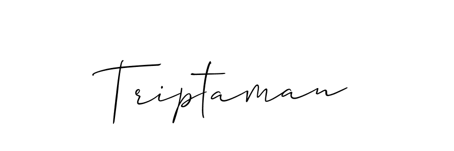 How to make Triptaman signature? Allison_Script is a professional autograph style. Create handwritten signature for Triptaman name. Triptaman signature style 2 images and pictures png