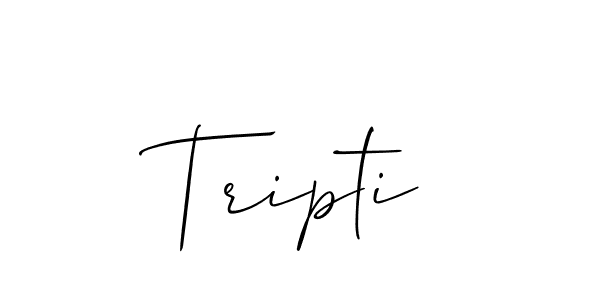 The best way (Allison_Script) to make a short signature is to pick only two or three words in your name. The name Tripti include a total of six letters. For converting this name. Tripti signature style 2 images and pictures png