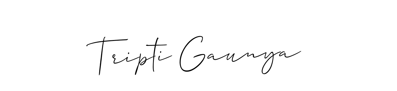 Here are the top 10 professional signature styles for the name Tripti Gaunya. These are the best autograph styles you can use for your name. Tripti Gaunya signature style 2 images and pictures png