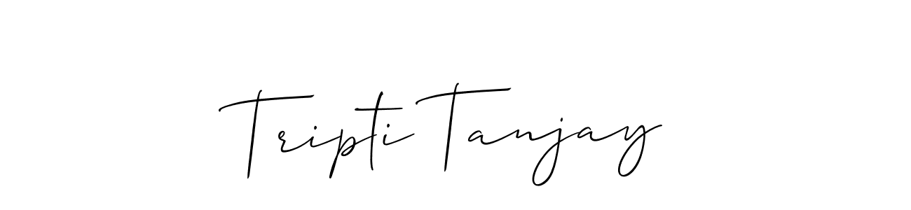 Use a signature maker to create a handwritten signature online. With this signature software, you can design (Allison_Script) your own signature for name Tripti Tanjay. Tripti Tanjay signature style 2 images and pictures png