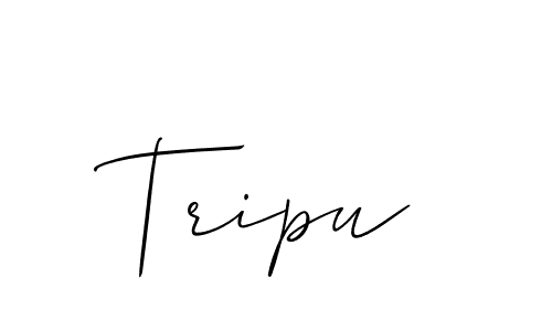 Create a beautiful signature design for name Tripu. With this signature (Allison_Script) fonts, you can make a handwritten signature for free. Tripu signature style 2 images and pictures png