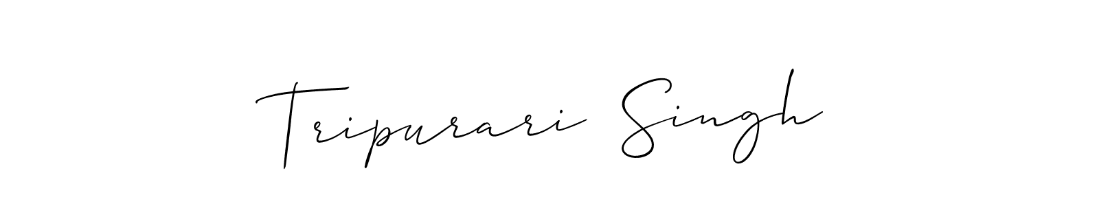 You can use this online signature creator to create a handwritten signature for the name Tripurari  Singh. This is the best online autograph maker. Tripurari  Singh signature style 2 images and pictures png