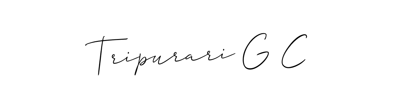 Also we have Tripurari G C name is the best signature style. Create professional handwritten signature collection using Allison_Script autograph style. Tripurari G C signature style 2 images and pictures png