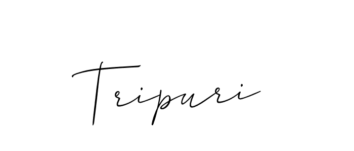 Use a signature maker to create a handwritten signature online. With this signature software, you can design (Allison_Script) your own signature for name Tripuri. Tripuri signature style 2 images and pictures png