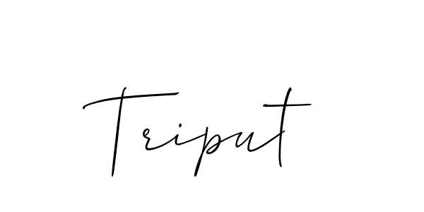 How to make Triput name signature. Use Allison_Script style for creating short signs online. This is the latest handwritten sign. Triput signature style 2 images and pictures png