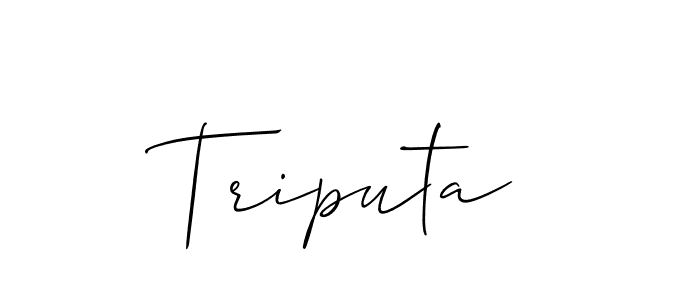 Make a short Triputa signature style. Manage your documents anywhere anytime using Allison_Script. Create and add eSignatures, submit forms, share and send files easily. Triputa signature style 2 images and pictures png