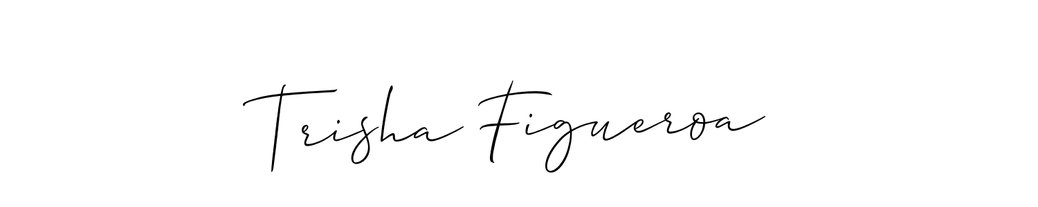 Also You can easily find your signature by using the search form. We will create Trisha Figueroa name handwritten signature images for you free of cost using Allison_Script sign style. Trisha Figueroa signature style 2 images and pictures png