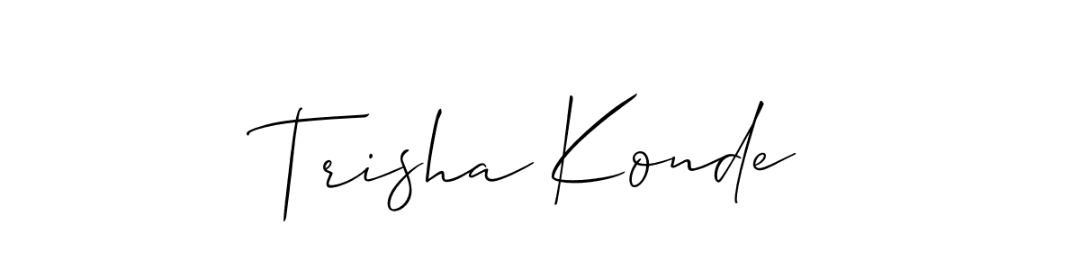 Make a beautiful signature design for name Trisha Konde. Use this online signature maker to create a handwritten signature for free. Trisha Konde signature style 2 images and pictures png