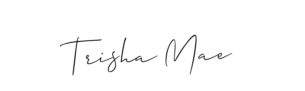 Also we have Trisha Mae name is the best signature style. Create professional handwritten signature collection using Allison_Script autograph style. Trisha Mae signature style 2 images and pictures png