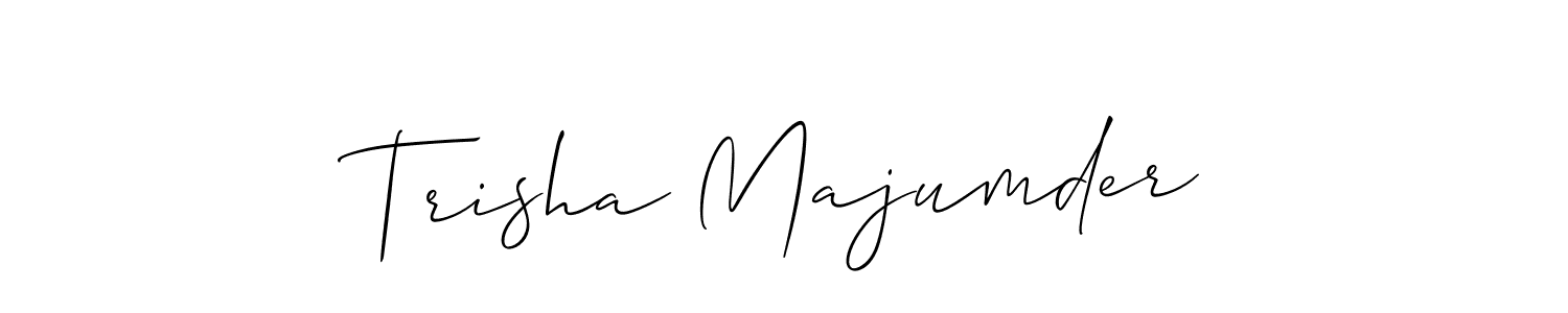 Design your own signature with our free online signature maker. With this signature software, you can create a handwritten (Allison_Script) signature for name Trisha Majumder. Trisha Majumder signature style 2 images and pictures png