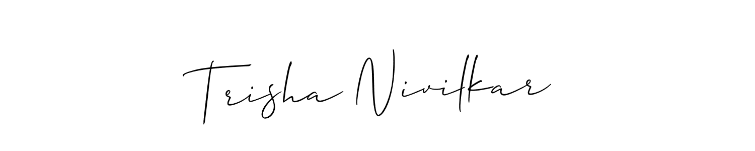 You can use this online signature creator to create a handwritten signature for the name Trisha Nivilkar. This is the best online autograph maker. Trisha Nivilkar signature style 2 images and pictures png