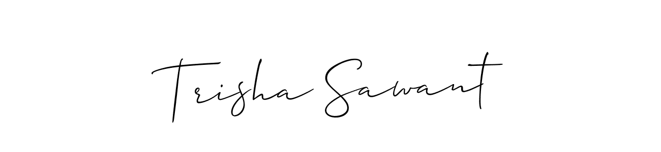 Create a beautiful signature design for name Trisha Sawant. With this signature (Allison_Script) fonts, you can make a handwritten signature for free. Trisha Sawant signature style 2 images and pictures png