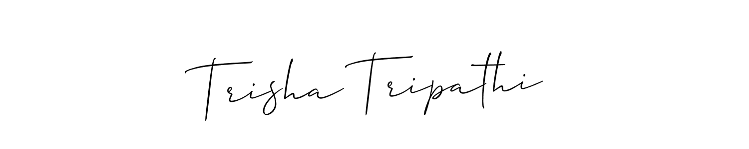 Trisha Tripathi stylish signature style. Best Handwritten Sign (Allison_Script) for my name. Handwritten Signature Collection Ideas for my name Trisha Tripathi. Trisha Tripathi signature style 2 images and pictures png