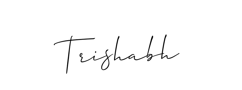 Trishabh stylish signature style. Best Handwritten Sign (Allison_Script) for my name. Handwritten Signature Collection Ideas for my name Trishabh. Trishabh signature style 2 images and pictures png