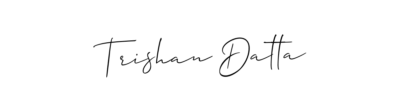 Check out images of Autograph of Trishan Datta name. Actor Trishan Datta Signature Style. Allison_Script is a professional sign style online. Trishan Datta signature style 2 images and pictures png